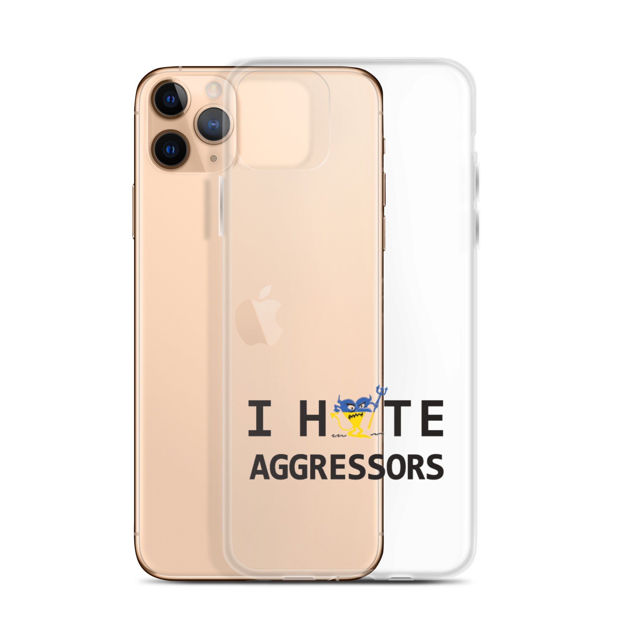I HATE AGGRESSORS iPhone Case