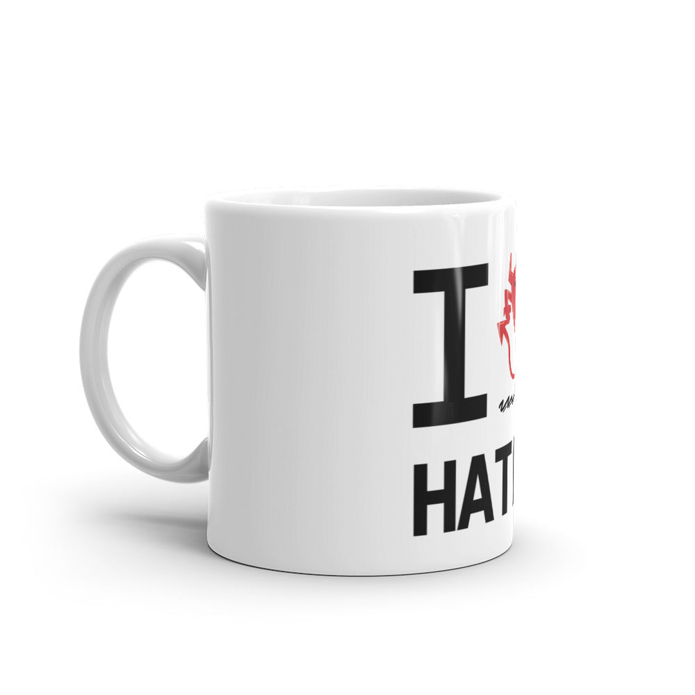 HATERS White glossy mug