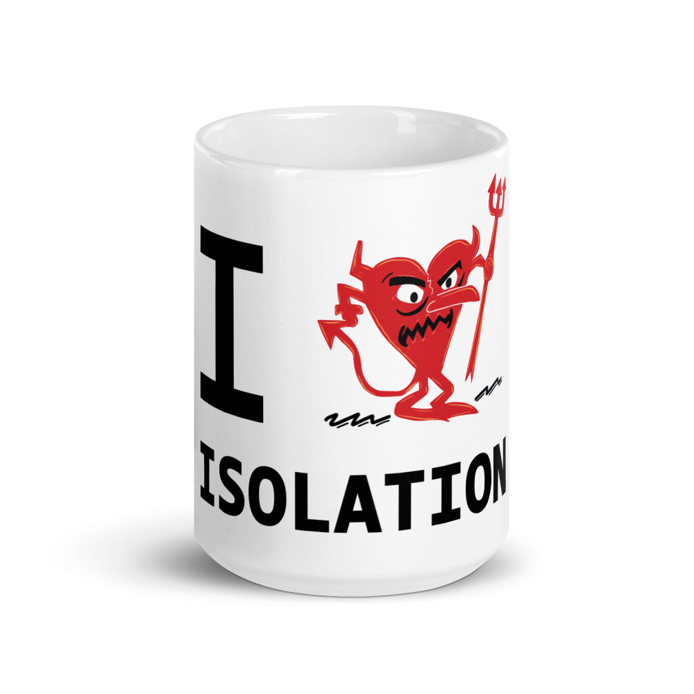 ISOLATION White glossy mug