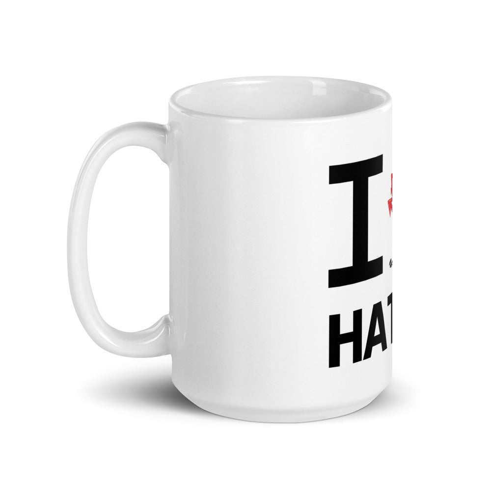 HATERS White glossy mug