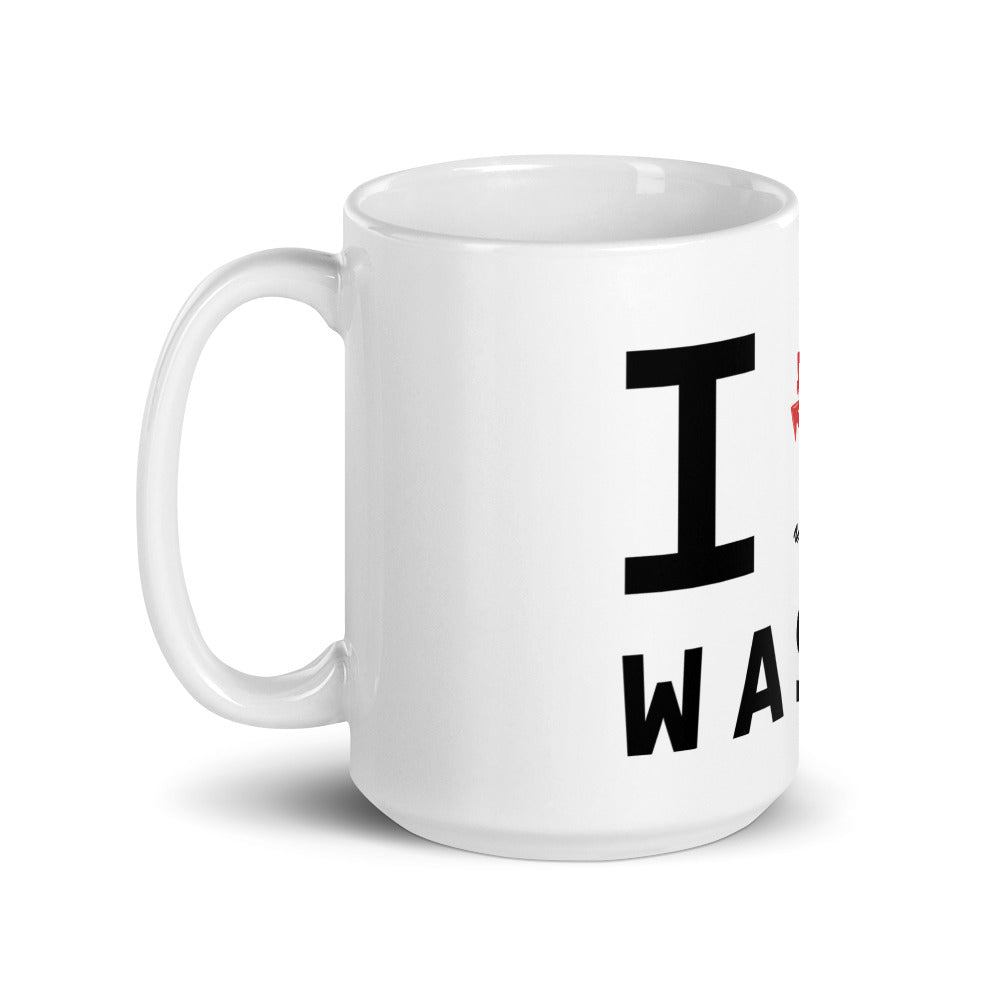 WASTE White glossy mug