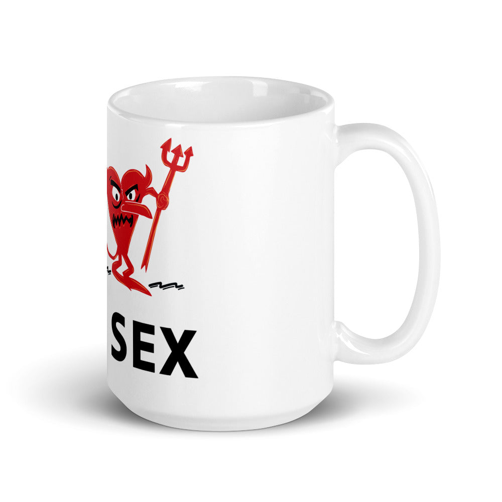 BAD SEX White glossy mug