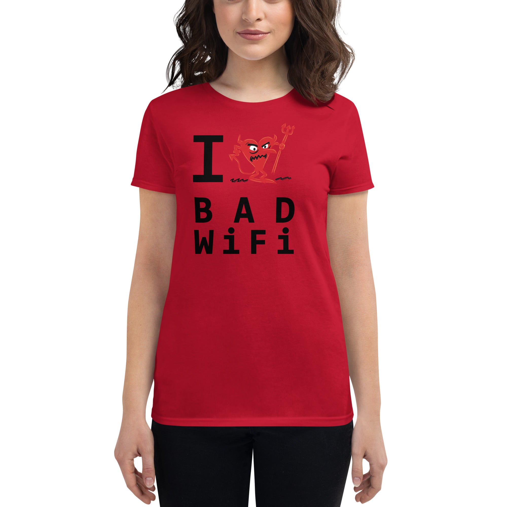 BAD WIFI Women's short sleeve t-shirt