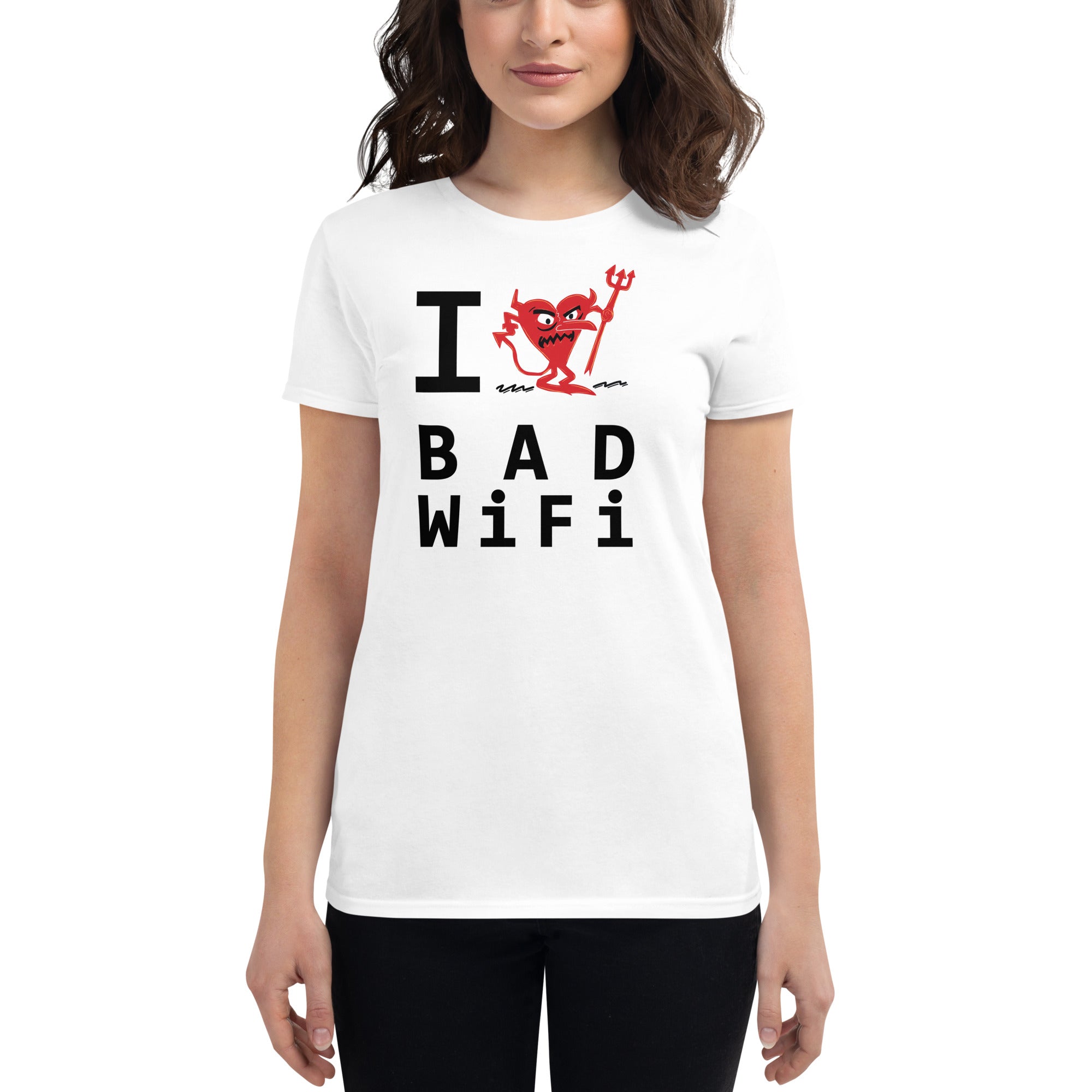 BAD WIFI Women's short sleeve t-shirt